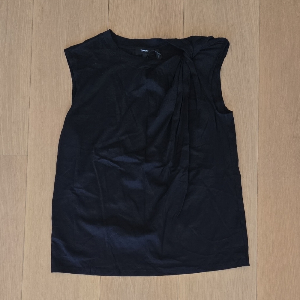 Theory Black Sleeveless Blouse